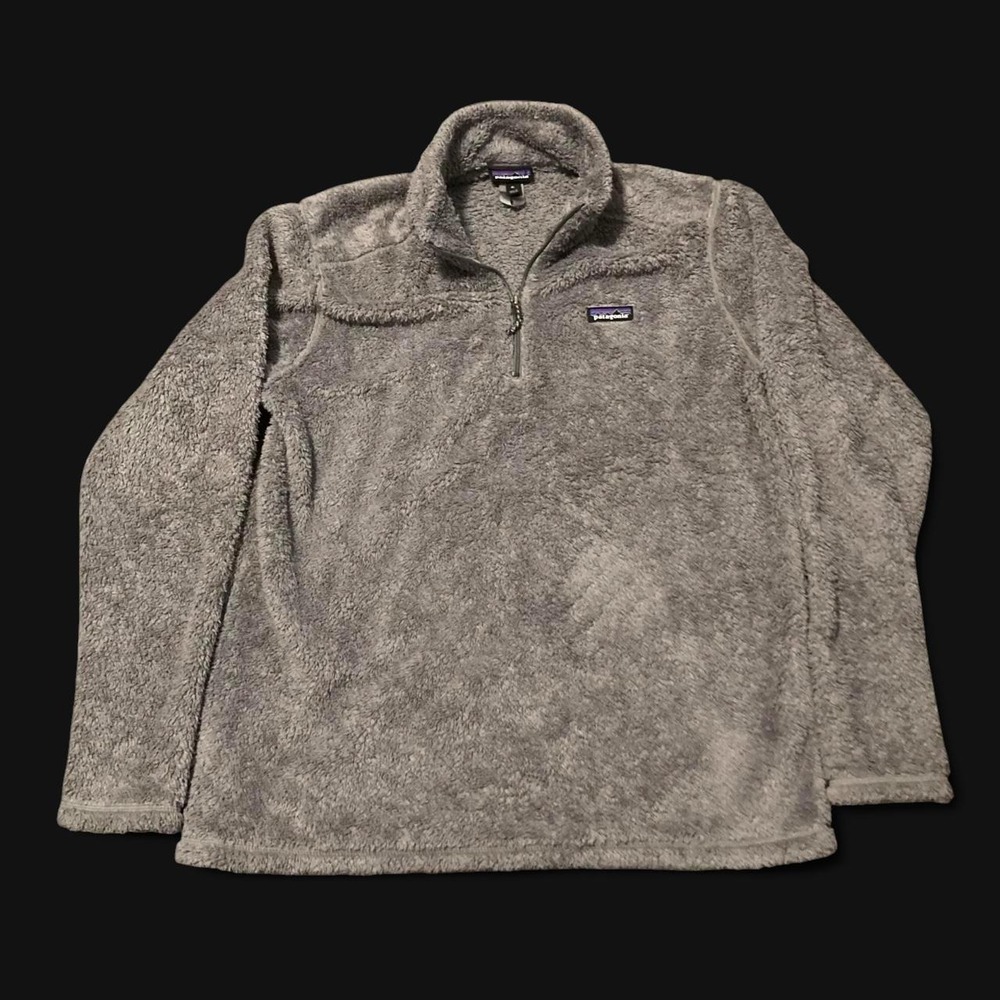 Patagonia Los Gatos quarter zip fleece pullover Men's XL Grey Sherpa jacket